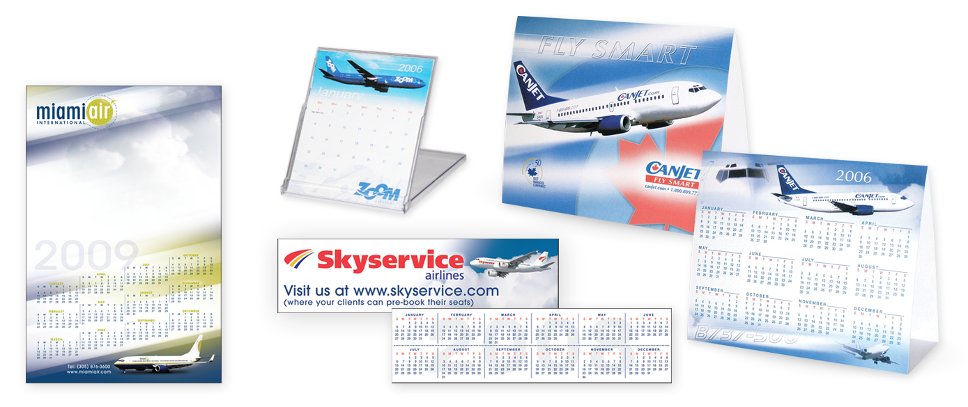 Cargo Jet Tent Calendar